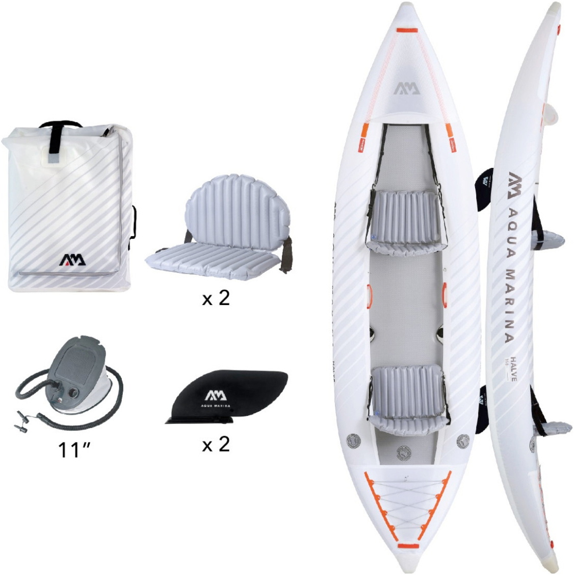 2026 Aqua Marina Halve Ultra-light Packayak 1-2 Person 46334